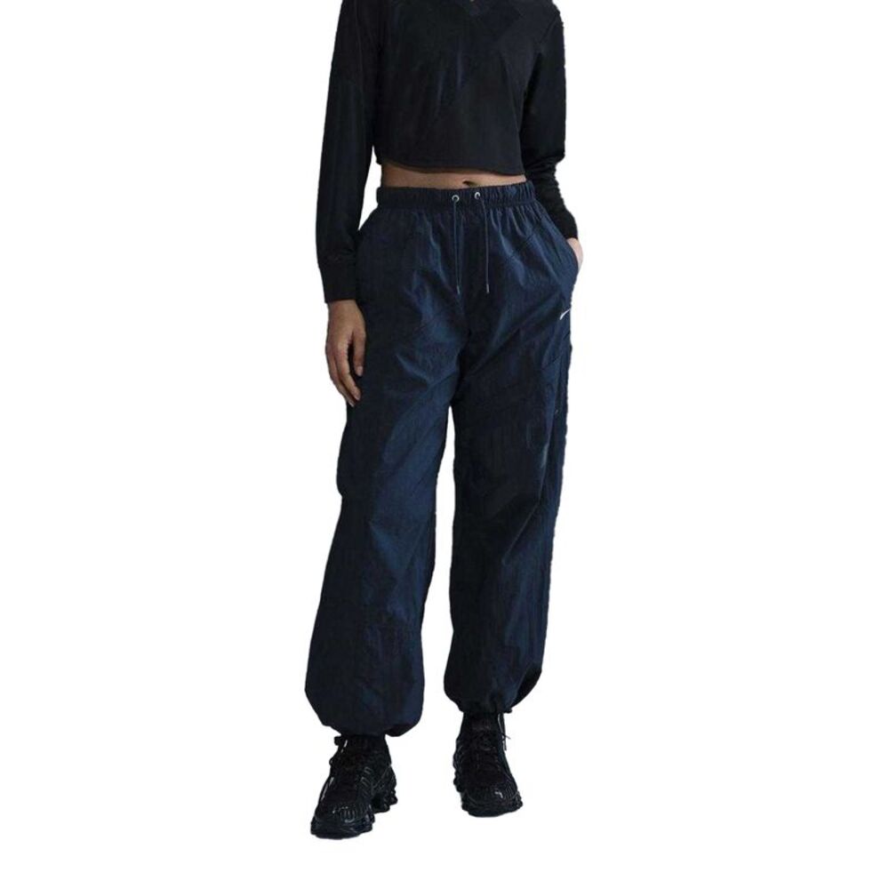 Nike Womens/Ladies Street Relaxed Fit Tracksuit Bottoms / Navy Blue